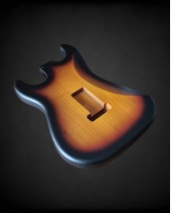 Stratocaster Body 3-Tone Sunburst, Satin Nitro Alder