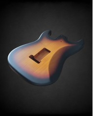 Corps Stratocaster Sunburst 3 Tons, Aulne Nitro Satin