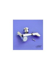 1 verchromte Gotoh GB7 Compact Bassmechanik, linke Seite