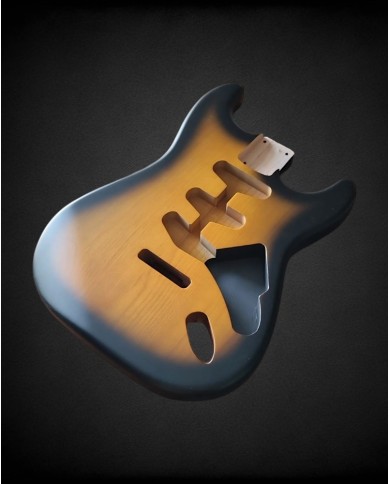 Stratocaster Body, 2-Tone Sunburst, Satin Nitro Alder