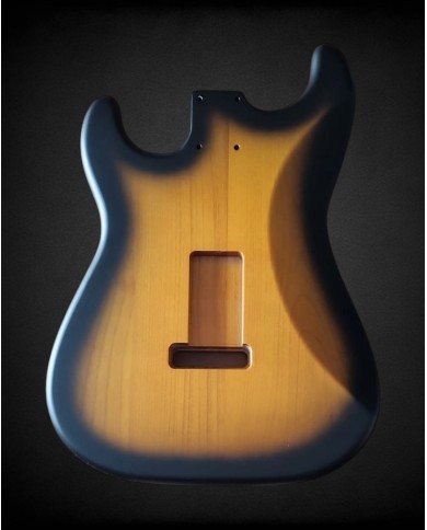 Stratocaster Body, 2-Tone Sunburst, Satin Nitro Alder