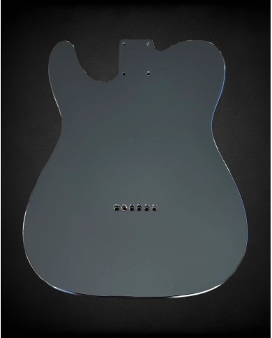 Tele Thinline body in ash, gloss poly finish