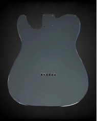Tele Thinline body in ash, gloss poly finish