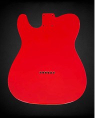Tele Thinline body in ash, gloss poly finish