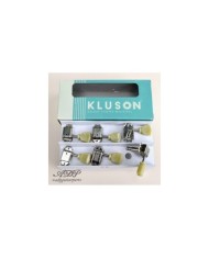Vintage Kluson Mechaniken 3+3, Nickel, Tulpenknöpfe, einfacher Ring