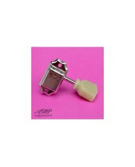 Vintage Kluson nickel 3+3 Tuners Keystone simple ring Button