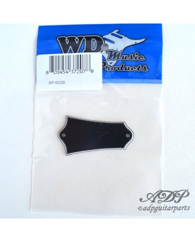 Schwarze WD-Halsspannstab-Abdeckung für Gibson-Gitarren