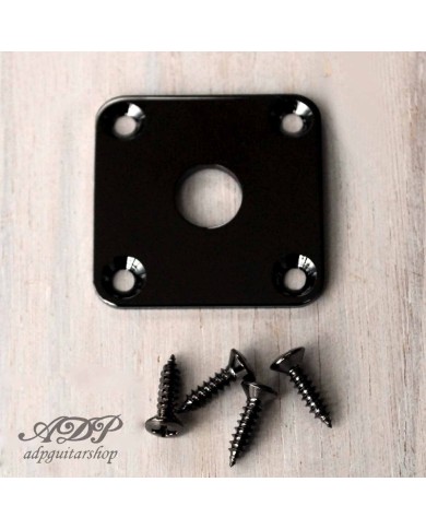 Schwarze Hosco Input-Buchsenplatte im LP-Stil für Gibson Epiphone