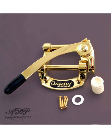 Bigsby B50 Licensed + WD Conversion Kit: Steg mit 6 Saitenreitern + Tonabnehmerplatte Gold