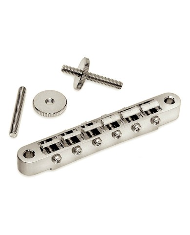 Gotoh Classic ABR1 Narrow M4 Post Style Tune-O-Matic Steg, Nickel GE104B