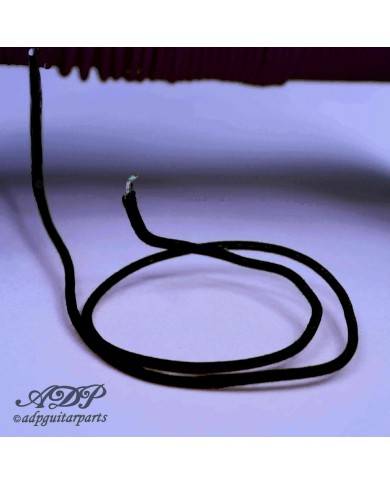 1Meter schwarzes Vintage Cloth Wire GAVITT 22AWG für Gitarre