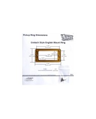 TV Jones EM2 Gretsch-style Gold Pickup Mounting Ring + Screws
