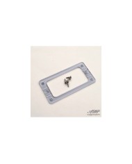 1 Pickup-Kappe TV Jones Silber EM2 im Gretsch-Stil + Schrauben