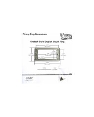 TV Jones EM2 Gretsch-style Silver Pickup Mounting Ring + Screws