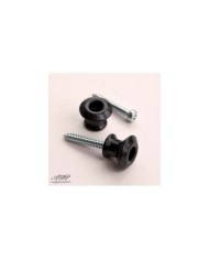 2 schwarze Dunlop Security Lock System Gurtpins