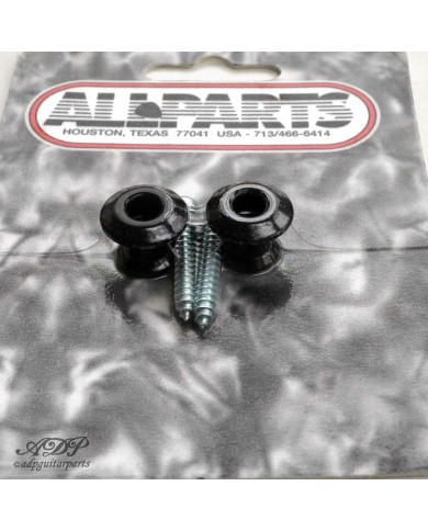2 schwarze Dunlop Security Lock System Gurtpins