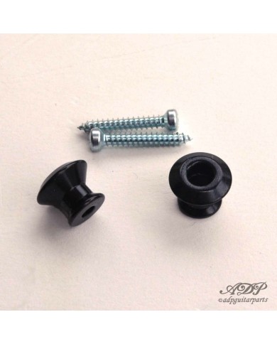 2 schwarze Dunlop Security Lock System Gurtpins