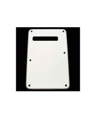 Vibrato Tremolo Slotted BackCover plate . STRAT US White 3ply .090"