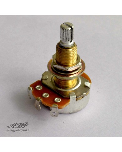 Linkshänder-Potentiometer SplitShaft 500K Audio Reverse ExtraLong 3/4"