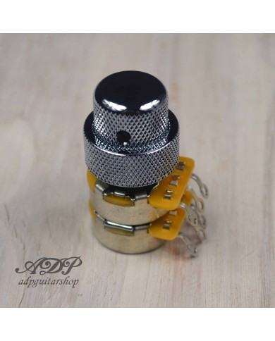 CTS Doppelpotentiometer 250K/500K A + konzentrischer Knopf Chrom