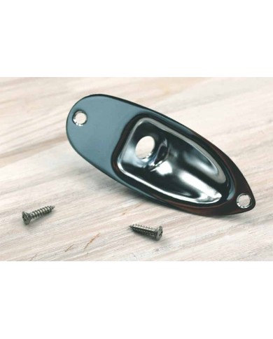 Gotoh Klinkenbuchsenblech für Stratocaster, Chrom, 2 Schrauben