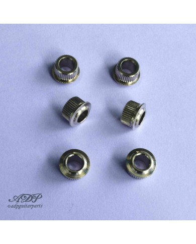 6 Nickelbuchsen, Adapter Achsdurchmesser 9.8/10mm, 6 mm