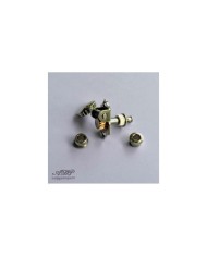 6 Nickelbuchsen, Adapter Achsdurchmesser 9.8/10mm, 6 mm