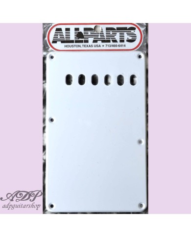 Linkshänder Stratocaster US Tremolo-Vibrato-Abdeckplatte Weiß 1-lagig .060" 56mm PG-0556-L25