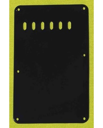 Stratocaster-Vibratoabdeckung Schwarz, 1-lagig, 6 Löcher, 52,4mm