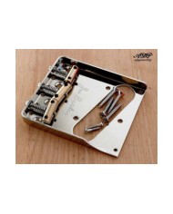 Telecaster Vintage Joe Barden Saitenhalter mit kompensierten Tele-Brückenreitern TB-5140-001