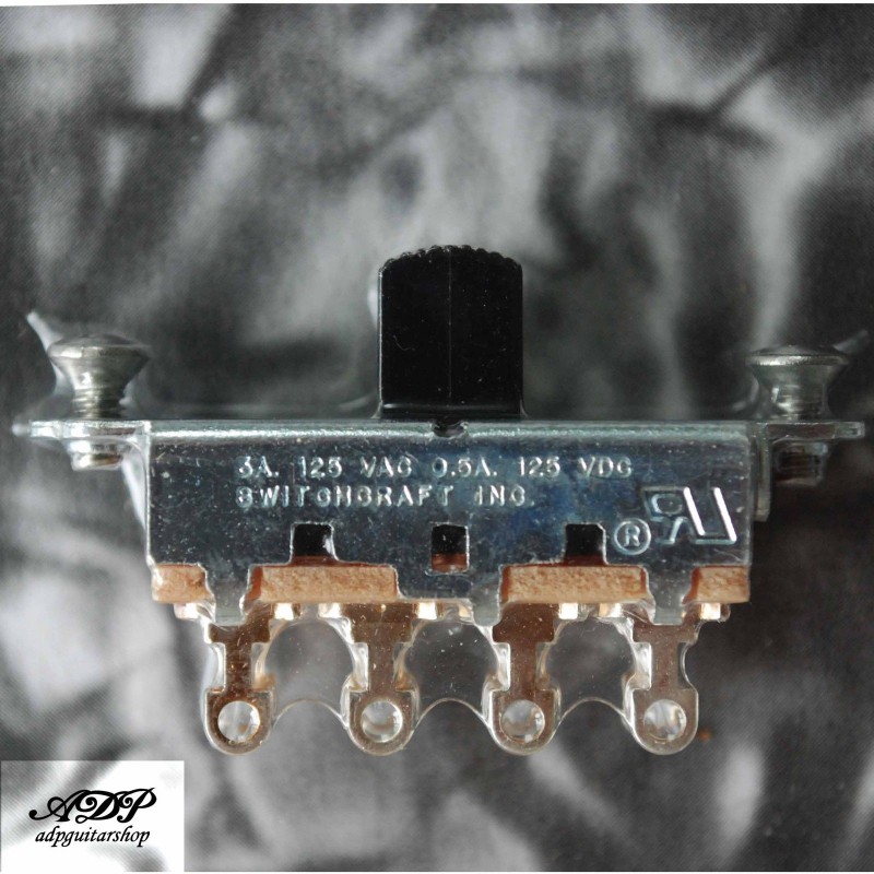 NEW (2) Switchcraft® On-Off-On Slide Switch For Fender Mustang - Foto 2