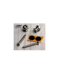 Gurtpins Nickel Goldo 2x(Schrauben+Filze) Strap Locks Schaller EP6N