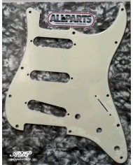 Stratocaster-Schlagbrett Parchment SSS, 3-lagig, 11 Löcher
