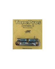 TonePros T1ZS-C Stop Tailpiece Lockable style Gibson Stoptail US 5/16"–24 Thread Chrome
