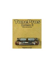 TonePros T1ZS-N verriegelbares Stop Tailpiece im Gibson Stoptail-Stil, US 5/16"–24 Gewinde, Nickel