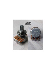 Mini-Potentiometer 250 kOhm B-linear, geschlitzte Achse, Gewinde 9.5mm