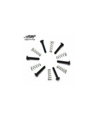 Kit Micro Strat 6 vis  3.30 mm x 18mm Noir + 6 ressorts