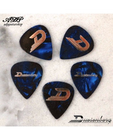 10 Duesenberg Celluloid Shell Plektren Heavy 0,95 Blue Pearl