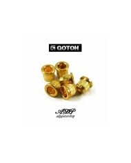 6 Saitenhülsen Gotoh Gold 8.3mm für Telecaster mit Saitenführung durch den Korpus