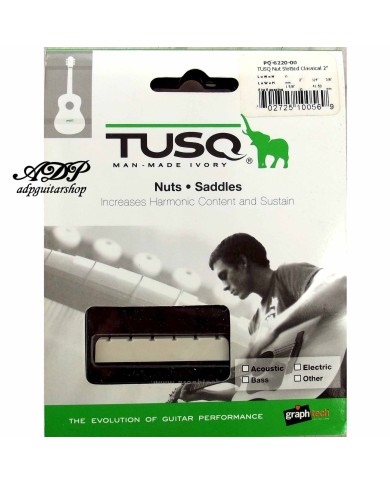 Graph Tech TUSQ PQ-6220 Sattel für klassische Gitarre Tacoma, geschlitzt, 2"50,85