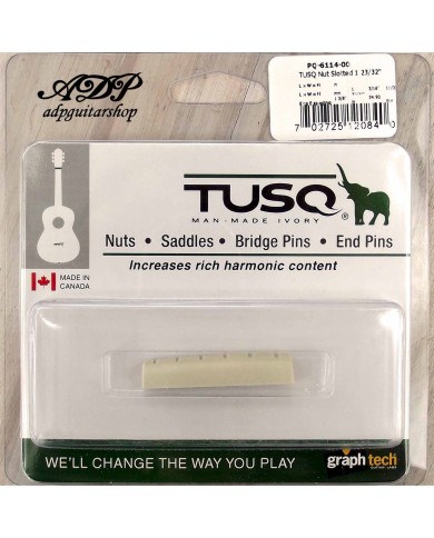 Graph Tech Tusq PQ-6114-00 Acoustic Slotted Sattel 43.3x 4.95mm