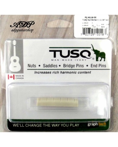 Graph Tech Tusq PQ-6116-00 geschlitzter Sattel für Akustikgitarre 43.36