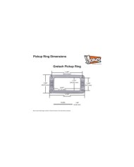 contour officiel de Gretsch pour montage direct du micro (non suspendu)