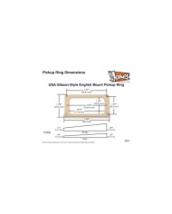 2 TV Jones EM1 Gibson-style Pickup Mount Ring Universal & English Mount Cream