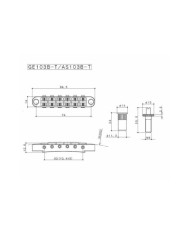 Set metrique Cordier Gotoh GE101Z + chevalet GE103B Tune-O-Matic Or