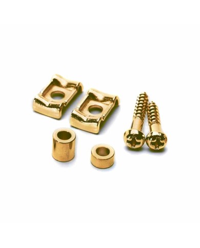 Saitenniederhalter Gotoh Butterfly 2 x Saitenführung Strat Tele Gold