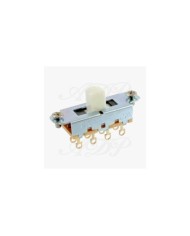 Switchcraft On-Off-On-Schalter mit 3 Positionen für Fender Mustang Duosonic, weißer Knopf