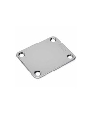 Plaque Fixation Manche Neck Plate Serial Number Strat Tele P-J-Bass Chrome