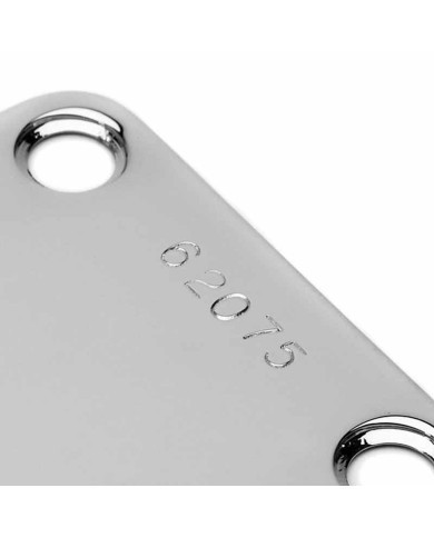 Halsplatte mit Seriennummer Strat Tele P-Bass J-Bass Chrom