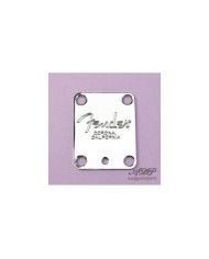 Genuine Fender Corona California Neck Plate with Tilt hole Chrome 0991445100
